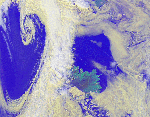 Tiefdruckgebiet  Zyklone Wolkenwirbel Wetter Atlantik