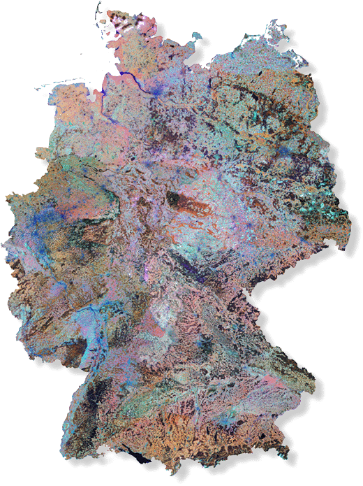 Deutschland Mosaik (Landsat7-Daten)
