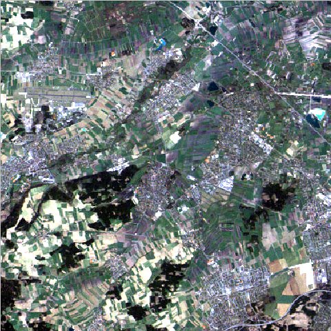 Landsat Komposit Suchbild Satbild