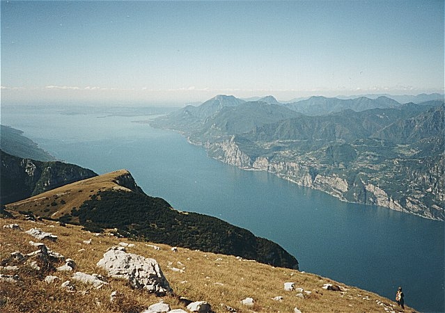 Gardasee vom Monte Baldo (Altissimo) aus gesehen