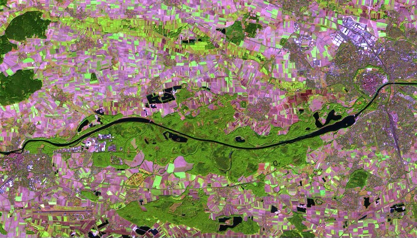 Ammersee Landsat 5 Echfarbenkomposit RGB=321