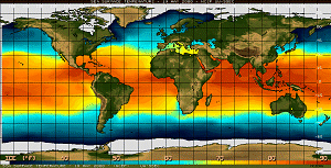 SST Temperaturen der Meeresflächen
