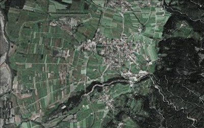 Landsat Echtfarbenbild kombiniert mit Russenbild ZUK