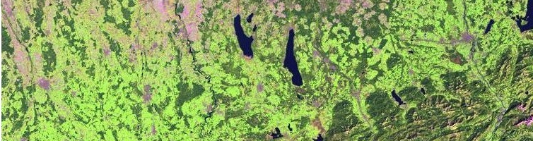 Bayerisches Alpenvorland Quicklook Landsat 7